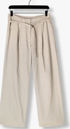 SUMMUM pantalon trousers wide linen blend twill beige Best