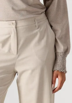 SUMMUM pantalon trousers wide viscose blend stretch beige Best