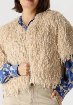 SUMMUM top shortsleeve jacket faux beige New