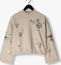 SUMMUM trui croped embellished beige Sale