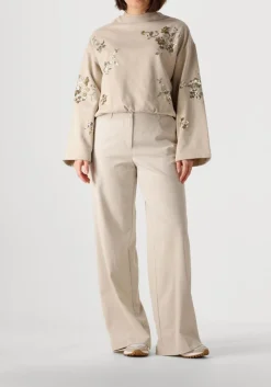 SUMMUM trui croped embellished beige Sale