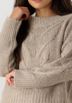 SUMMUM trui sweater big cable knit beige Discount