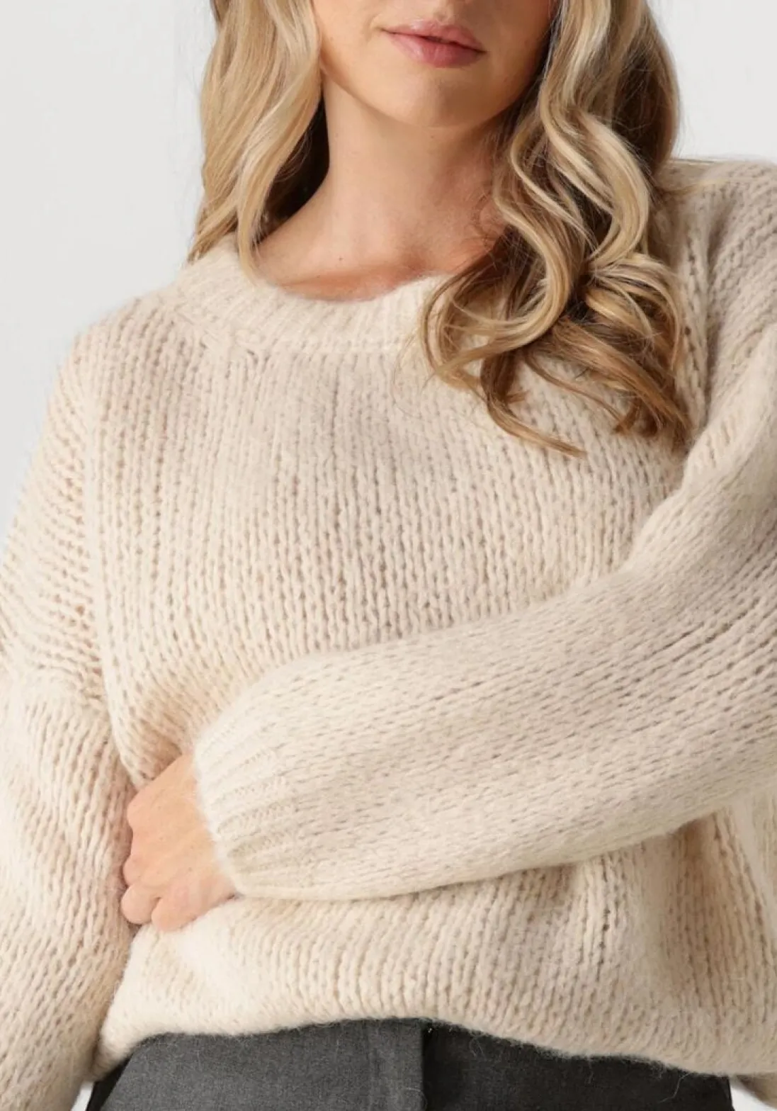 SUMMUM trui sweater alpaca blend knit beige Online