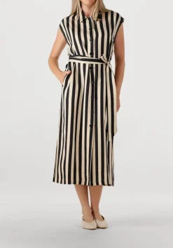 SUNCOO midi jurk celest beige New