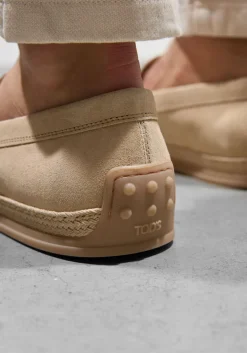 TOD'S instappers pantofola gomma rafia tv beige Sale