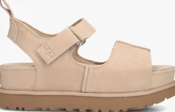 UGG platte sandalen w goldenstar hi beige Outlet