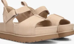 UGG platte sandalen w goldenstar hi beige Outlet