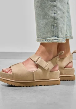 UGG platte sandalen w goldenstar hi beige Outlet