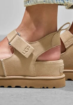 UGG platte sandalen w goldenstar hi beige Outlet