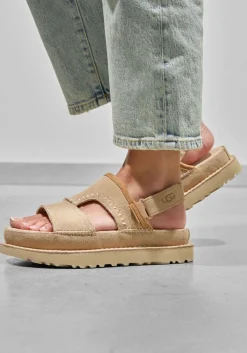 UGG platte sandalen w goldenstar regenerate beige