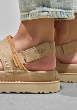 UGG platte sandalen w goldenstar regenerate beige