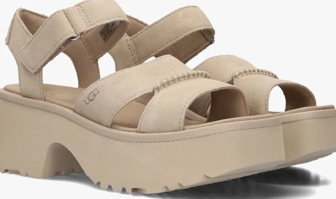 UGG sandalen met hak w new heights ankle strap beige Hot