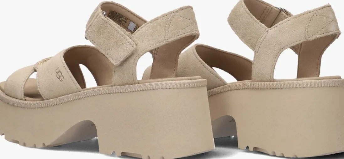UGG sandalen met hak w new heights ankle strap beige Hot