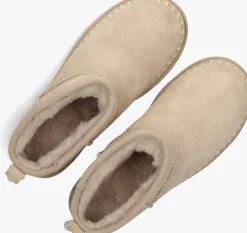 UGG vachtlaarzen w classic ultra mini biarritz beige