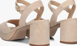 UNISA sandalen met hak ney beige Sale