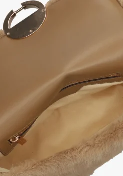 VANESSA BRUNO schoudertas moon moyen beige Clearance