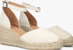 VIA VAI sandalen met hak flora braid beige New
