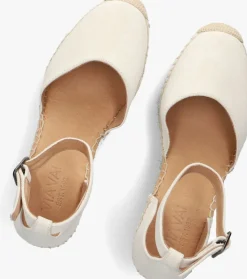 VIA VAI sandalen met hak flora braid beige New
