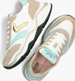 VOILE BLANCHE lage sneakers club108 beige New