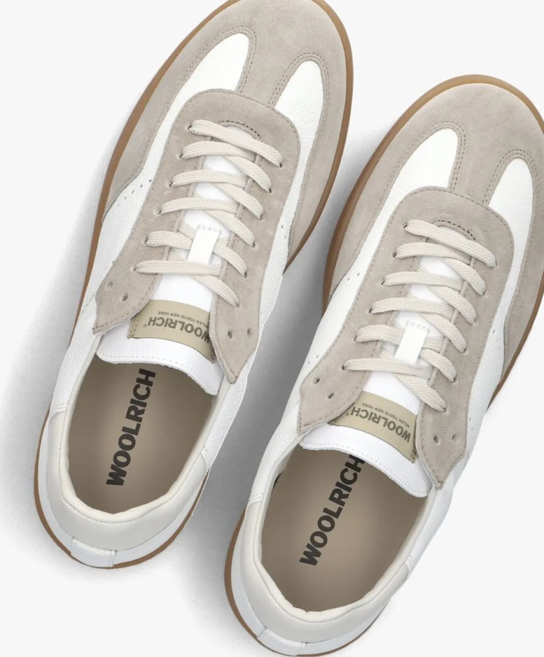 WOOLRICH lage sneakers swing court man beige Outlet