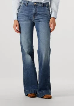 7 FOR ALL MANKIND e flared jeans modern dojo trouser royalty with carpenter details blauw Discount