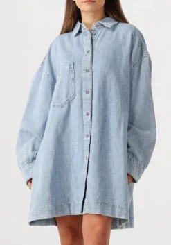 7 FOR ALL MANKIND e mini jurk overshirt dress blauw Outlet