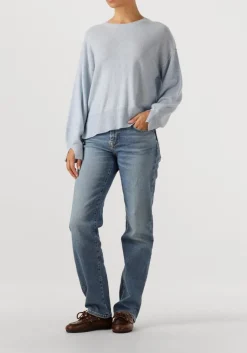 7 FOR ALL MANKIND e straight leg jeans calie straight fancy blauw Outlet