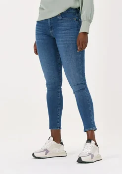 7 FOR ALL MANKIND e skinny jeans hw skinny crop blauw Outlet