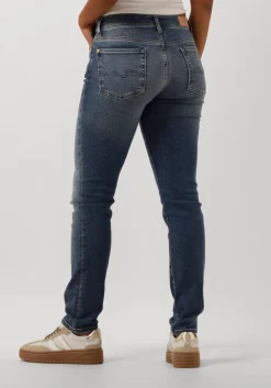 7 FOR ALL MANKIND e straight leg jeans roxanne blauw Hot