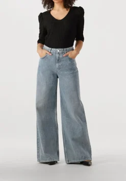 AAIKO e wide jeans charly denim blue co 687 blauw Clearance