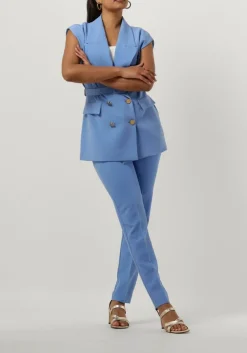 ACCESS e gilet double-breasted waistcoat with belt blauw Online