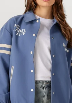 ALIX THE LABEL e jack ladies woven sport bomber blauw Discount