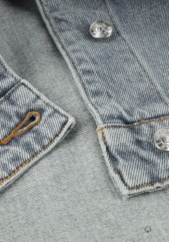 ALIX THE LABEL e spijkerjas ladies woven embellished denim jacket blauw