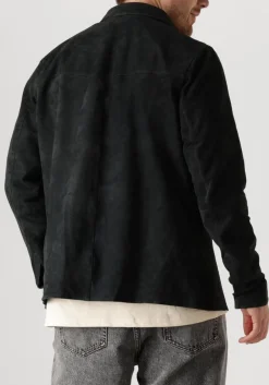 ALTER EGO e leren jas robert blauw New