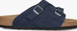 BIRKENSTOCK e slippers zurich bs blauw Outlet