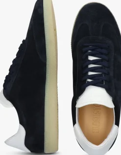 BLACKSTONE e lage sneakers lime wren perf blauw New