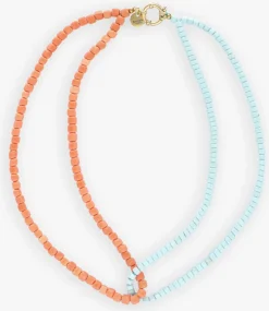 BONNIE STUDIOS e kettingen double blue necklace blauw Clearance