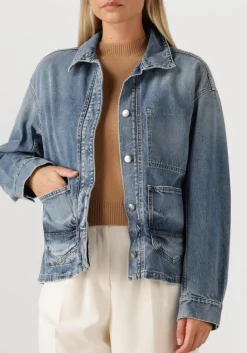 CLOSED e blazer shacket blauw Online