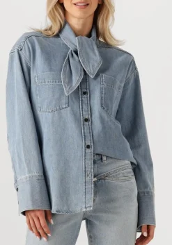 CLOSED e blouses scarff shirt blauw Outlet