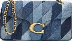 COACH e handtas quilted patchwork denim tabby blauw Sale