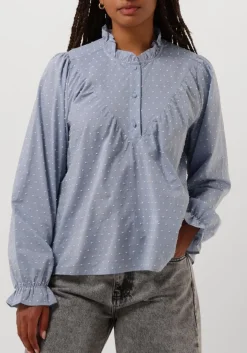 CO'COUTURE e blouses emily dot blouse blauw Clearance