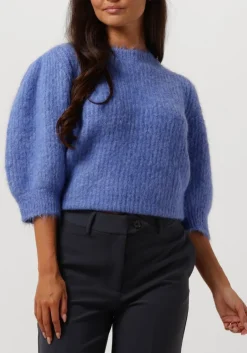 CO'COUTURE e trui coralie bow rib knit blauw Clearance