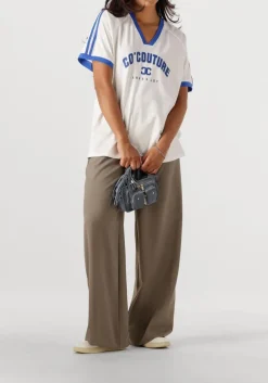 CO'COUTURE e t-shirt siaracc oversize sporty v-tee blauw Best