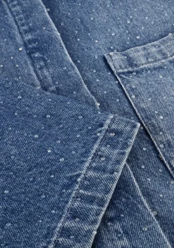 DANTE6 e blouses daisy rhinestone denim shirt blauw Outlet