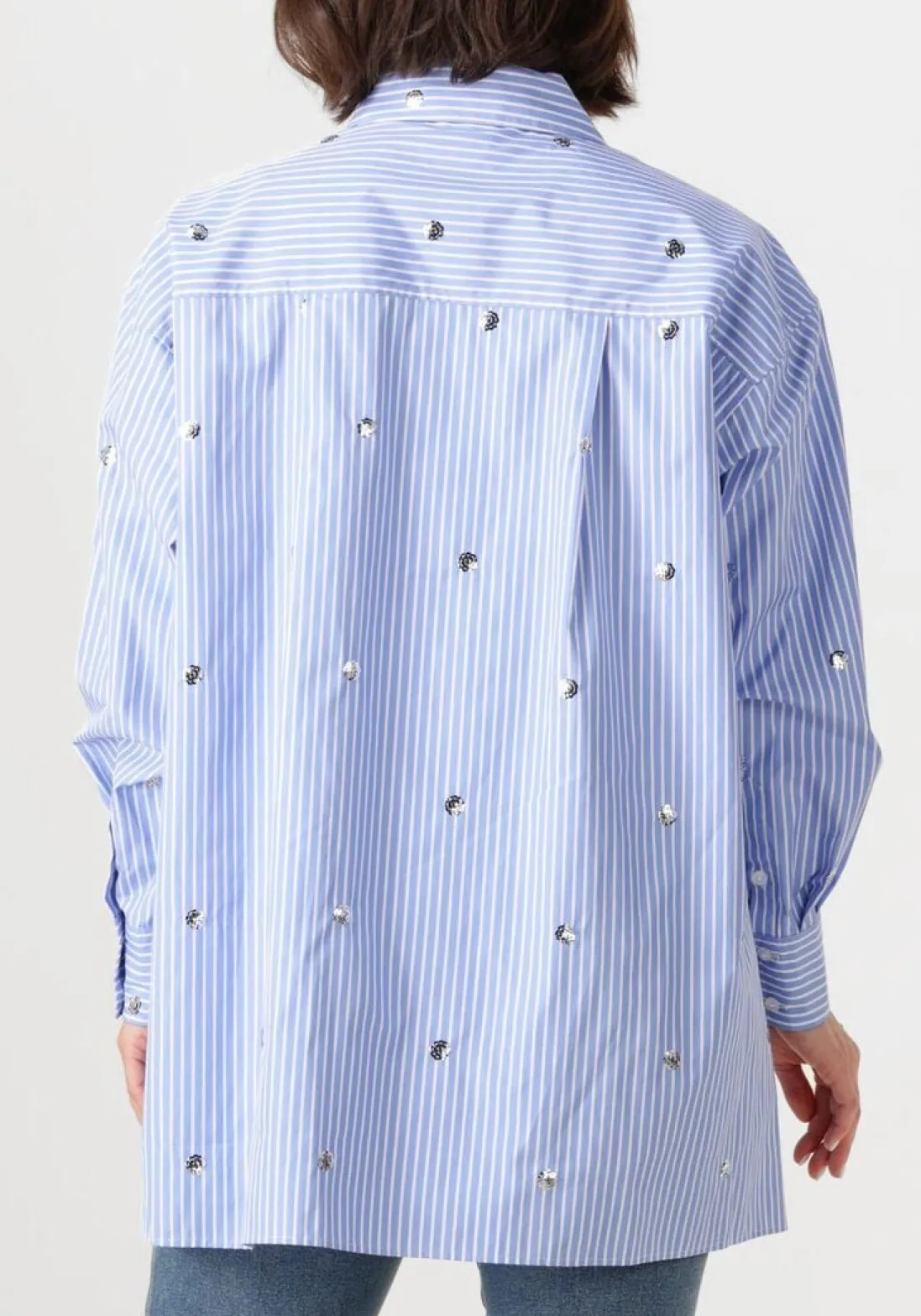 DANTE6 e blouses que oversized stripe shirt blauw Best