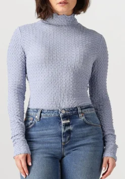 DANTE6 e trui zane structured layering top blauw