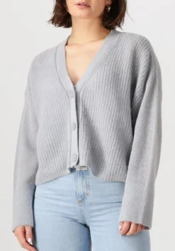 DANTE6 e vest utah cropped cardigan blauw Clearance