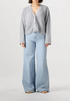 DANTE6 e vest utah cropped cardigan blauw Clearance