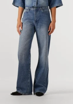 DANTE6 e wide jeans nuit rhiestone wide leg jeans blauw Hot