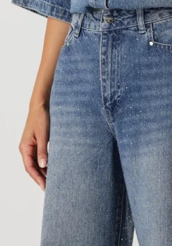 DANTE6 e wide jeans nuit rhiestone wide leg jeans blauw Hot